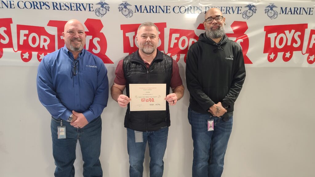 Cyrusone Supports Toys For Tots In